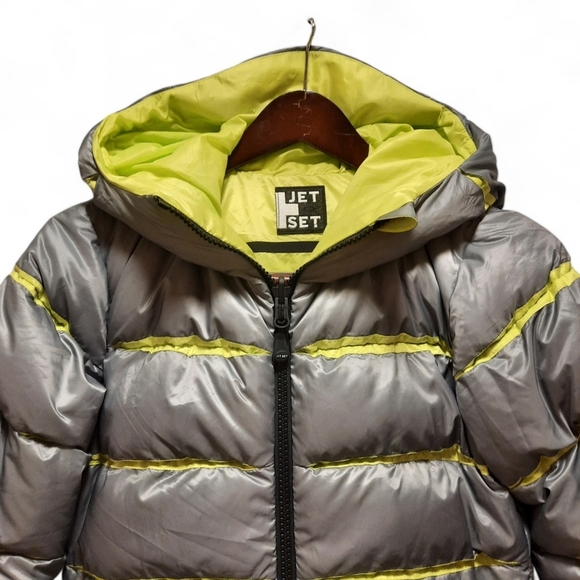 Luxury Swiss JET SET Goose Down Reversible Performance Ski Jacket Puffer Coat - Picture 5 of 16